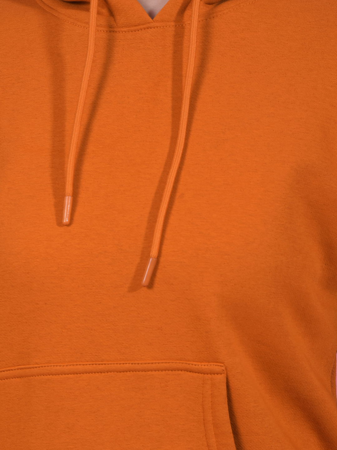 Numero Uno Women Apricot Color Block Hooded Sweatshirt